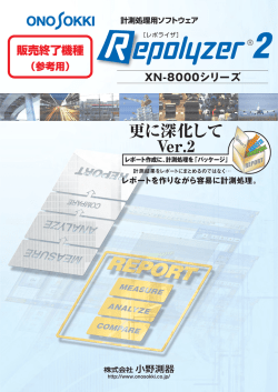 計測処理用 ソフトウェア Repolyzer 2