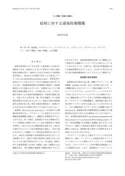 結核に対する感染防御機構 Protective Immunity against