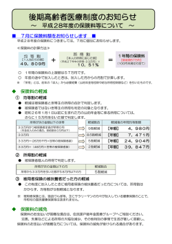 確定賦課・ジェネリック・適正受診