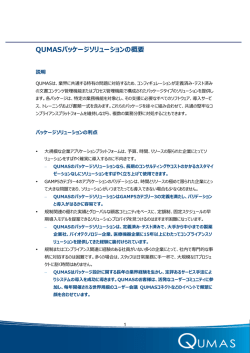 QUMASパッケージソリューションの概要