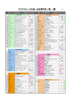 アクアウォーク大垣（4．専門店一覧） PDF:36KB