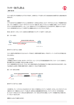 クッキー改ざん防止 - F5 DevCentral