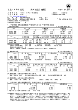 決算短信