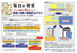 毎日が発見 タイアップ+チラシ+新聞折込パッケージ企画