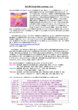2012 年 World Shift Astrology_3.11.