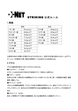 D-NET ストライキング・グラップリングルール