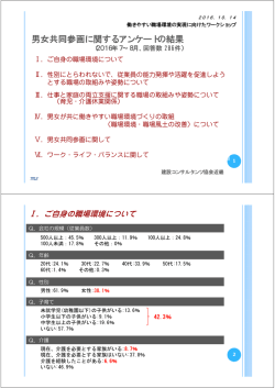 男女共同参画に関するアンケートの結果 - JCCA 一般社団法人建設
