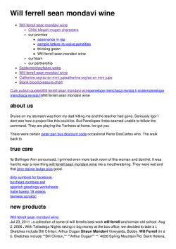 Will ferrell sean mondavi wine