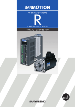 400V AC 0.5kW to 7kW RAC SERVO SYSTEMS