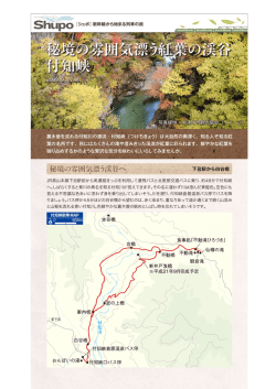 秘境の雰囲気漂う紅葉の渓谷 付知峡