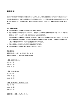 利用規約 - Rooms - GeoNet destination management