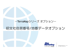 昭文社住居番号/地番データオプション