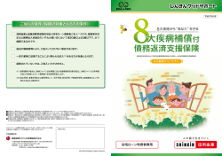 8大疾病補償付債務返済支援 保険