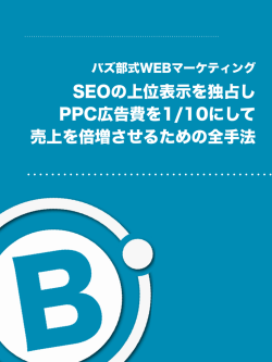SEOの上位表示を独占し PPC広告費を1/10にして 売上を倍増させる