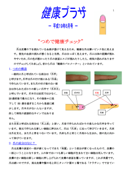 爪で健康チェック