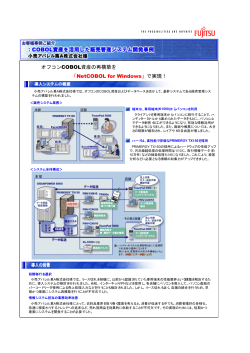 オフコンCOBOL資産の再構築を 「NetCOBOL for Windows」で実現！