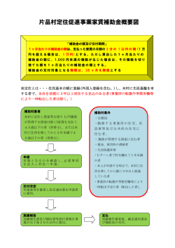 片品村定住促進事業補助概要図（別紙①）（PDF版）