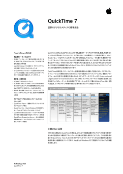 QuickTime7の技術資料はこちら