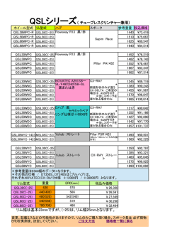 QSLシリーズ（ チューブレスクリンチャー兼用） リム幅は基本23mmですが