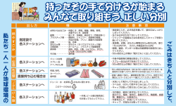 持ったその手で分けるが始まる みんなで取り組もう、正しい分別 持った