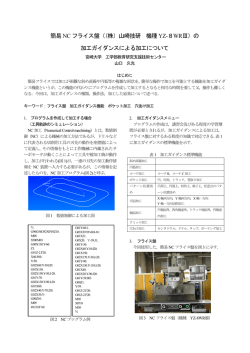 簡易 NC フライス盤（（株）山崎技研 機種 YZ