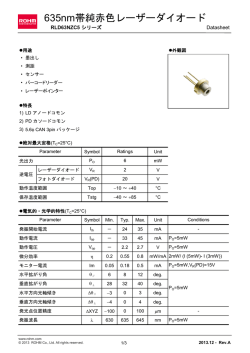 RLD63NZC5 シリーズ : レーザーダイオード
