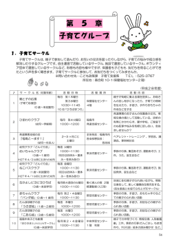 第 5 章 子育てグループ