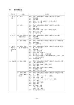 産業分類区分