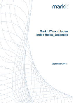 Markit iTraxx® Japan Index Rules_Japanese