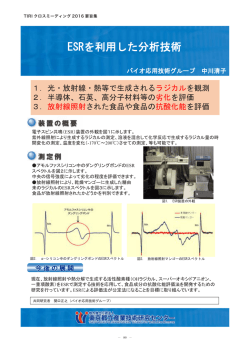 ESRを利用した分析技術（PDF：338KB）
