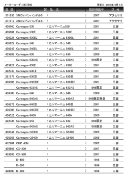 サポート終了機種一覧表（PDF）