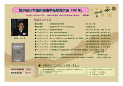 1981年 - 日本臨床細胞学会