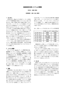 楽曲検索支援システムの構築