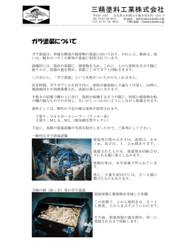 ガラ塗装 - 三精塗料工業
