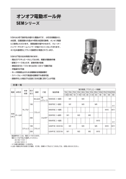 オンオフ電動ボール弁 5EMシリーズ