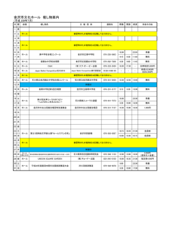 金沢市文化ホール 催し物案内
