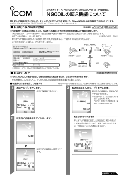 N900iLの転送機能について