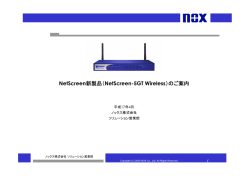 NetScreen-5GT Wireless - NOX User Support