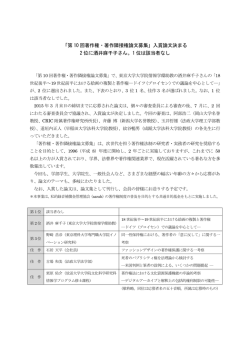 第 10回著作権・著作隣接権論文募集