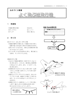 よく飛ぶ紙飛行機