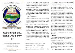 イスラムはテロをどのよ うに見なしているのです か?