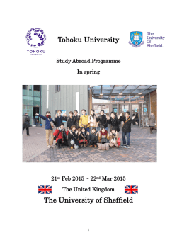 Tohoku University The University of Sheffield