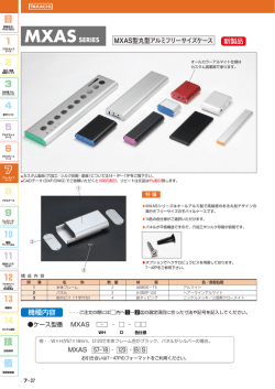 MXAS型 詳細カタログヘ