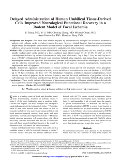 Delayed Administration of Human Umbilical Tissue
