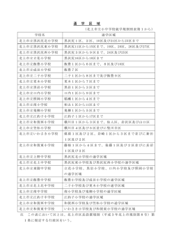 通 学 区 域