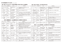 2013年度成長カリキュラム表