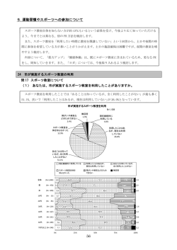 56 5.運動習慣やスポーツへの参加について