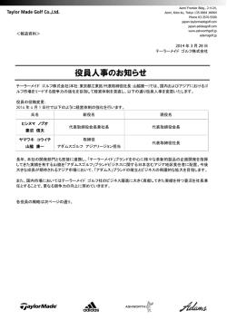 役員人事のお知らせ (pdfファイル)
