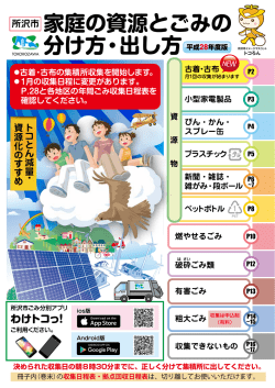 家庭の資源とごみの 分け方・出し方
