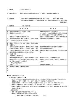 1 題材名 『ブラインドゲーム』 2 題材のねらい 絵の一部分から全体を